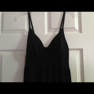 Black long maxi dress